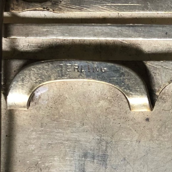 Antique monogram belt buckle/pin - Picture 6 of 8